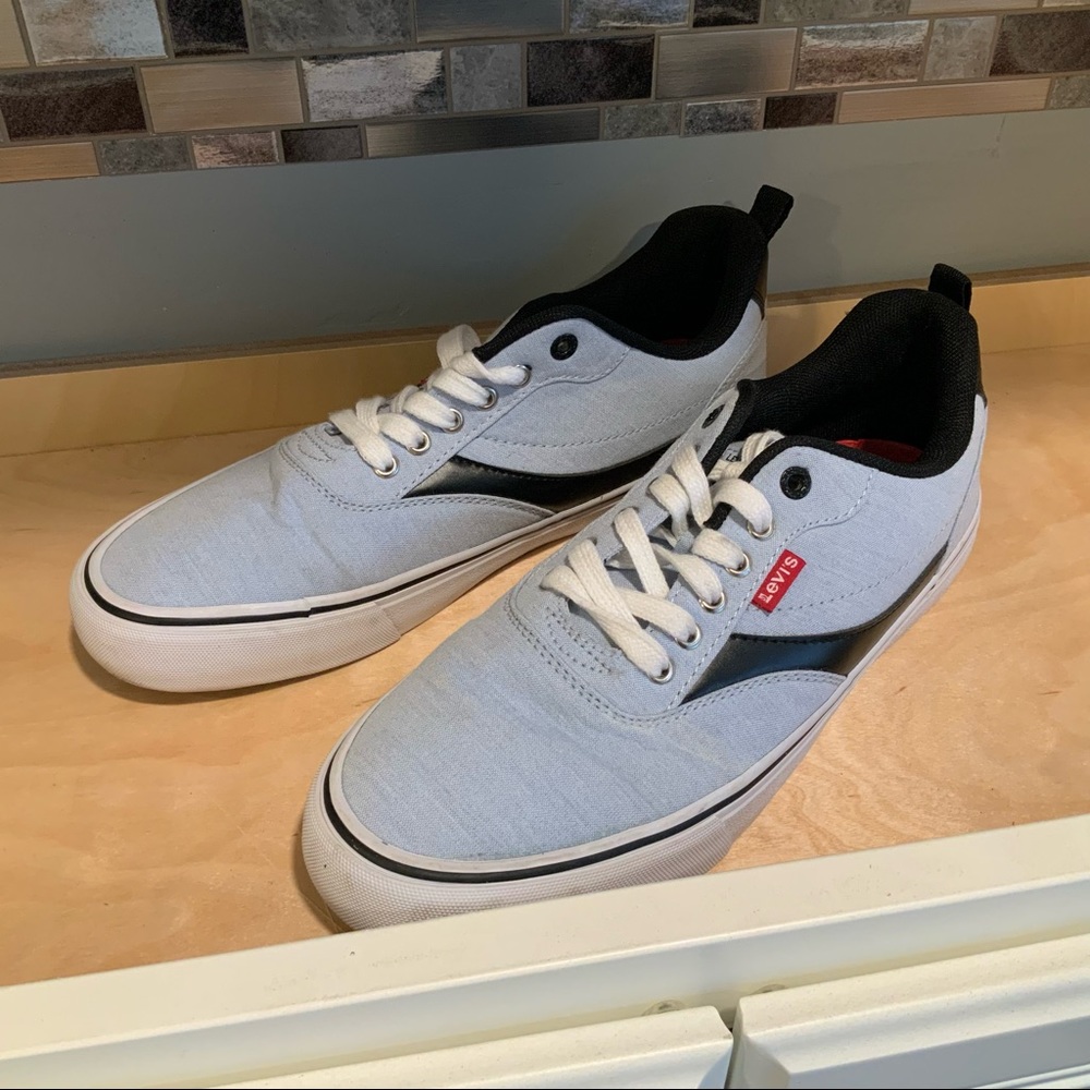 Levi Stauss Lt Blue Comfort Sneakers Boat Shoes Women’s Sz 10